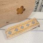 Sac bandoulière Solène en liège naturel et jaune