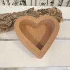 Boite à bijoux en liège - Forme coeur
