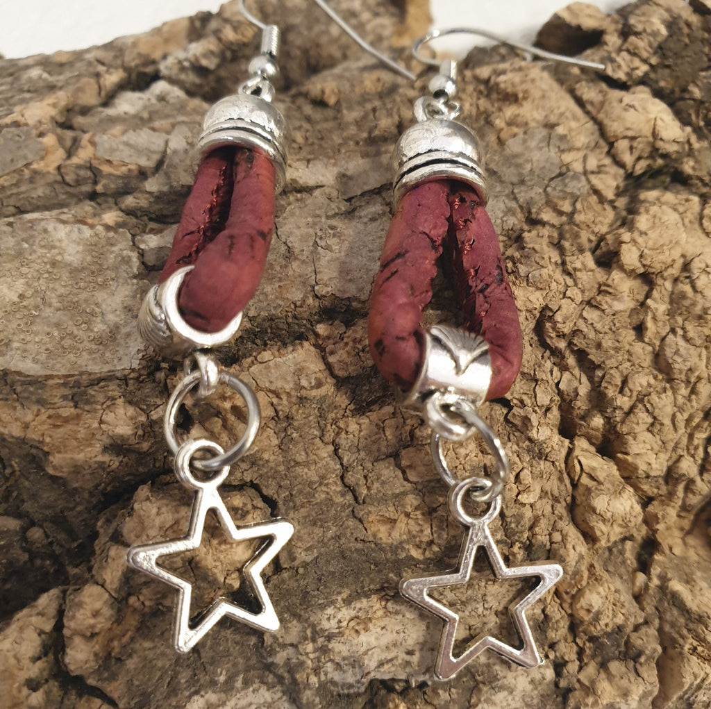 Boucles d’oreilles en liège Etoila EssenTerra