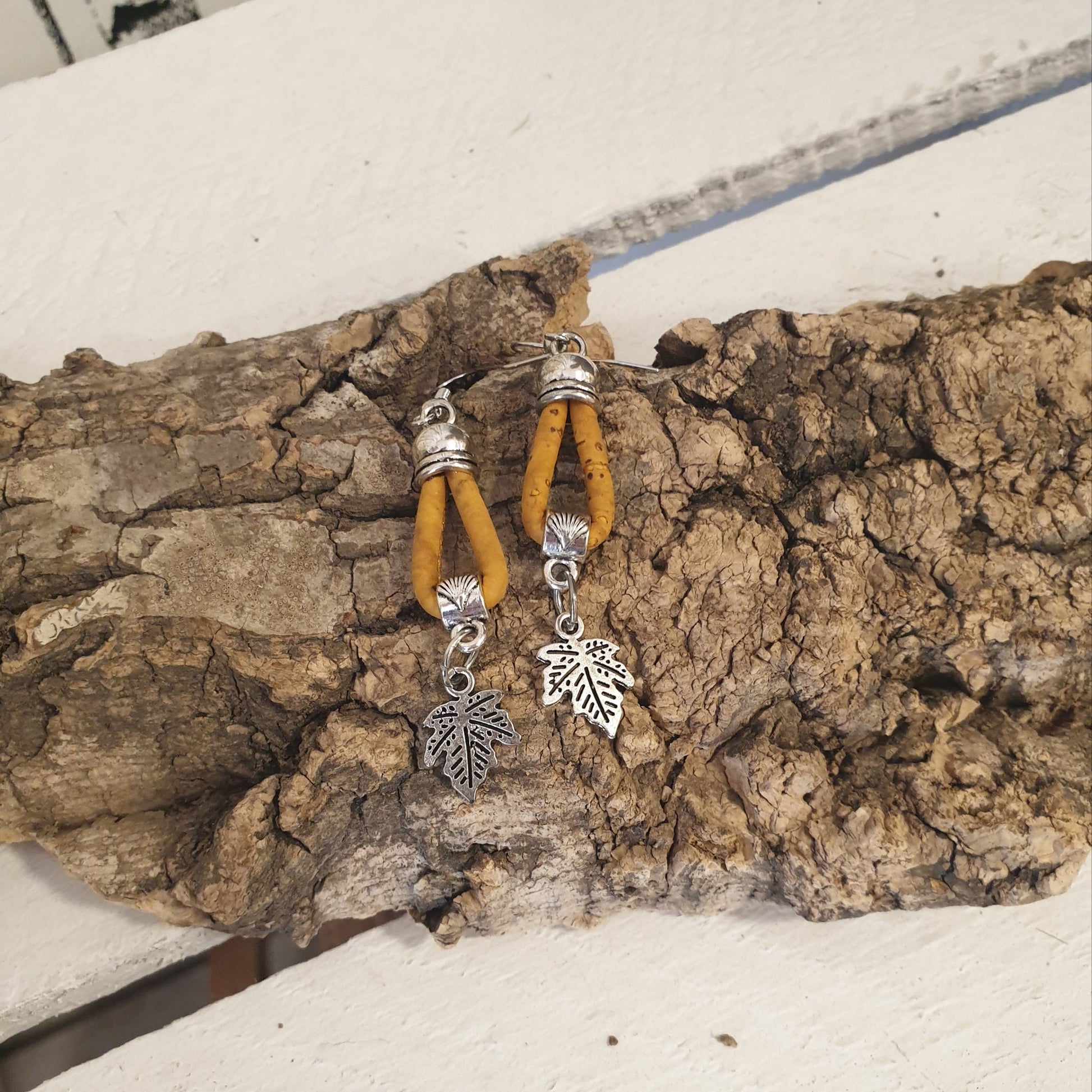 Boucles d’oreilles en liège Natura EssenTerra