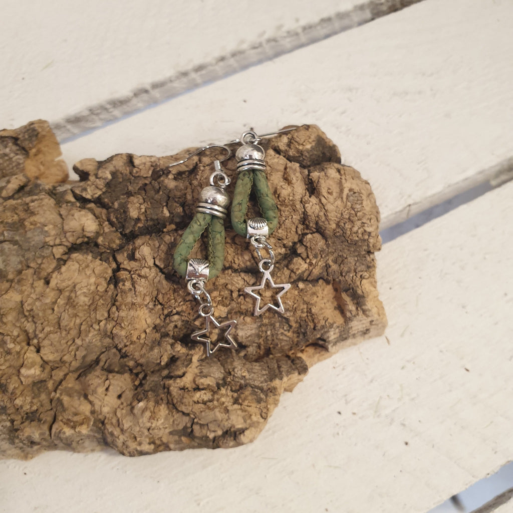 Boucles d’oreilles en liège Etoila EssenTerra