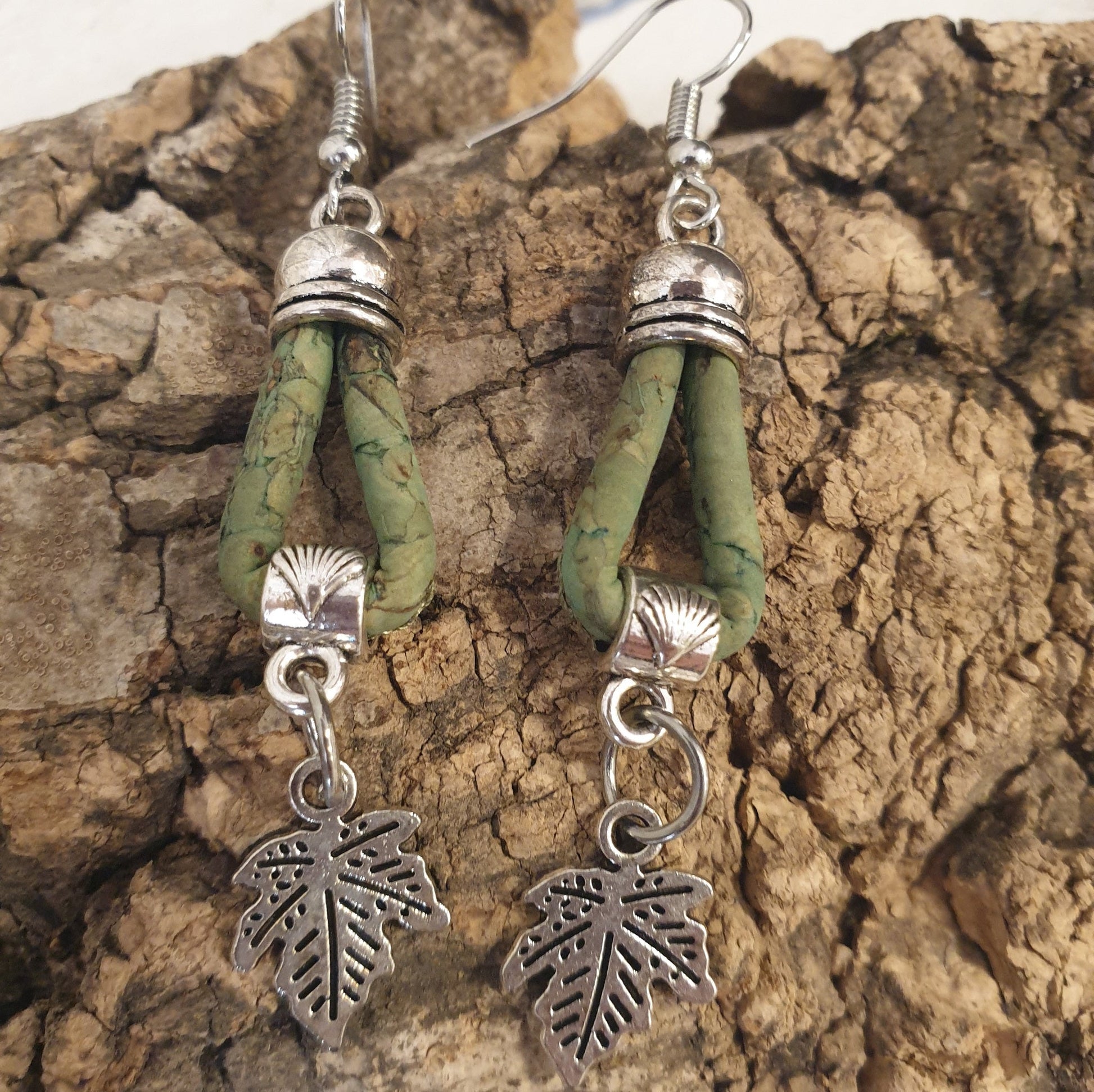 Boucles d’oreilles en liège Natura EssenTerra