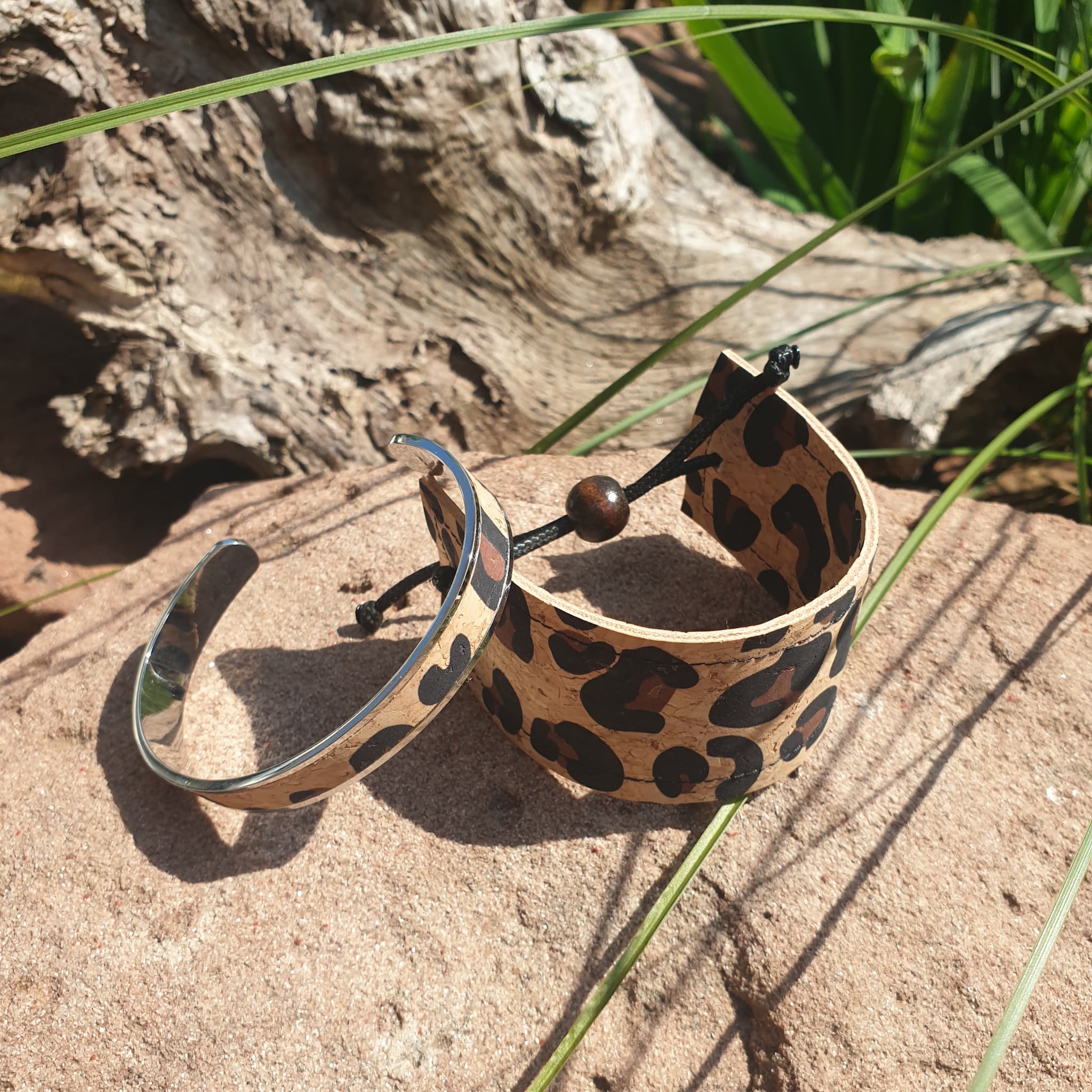Duo bracelets liège - vue de dessus 