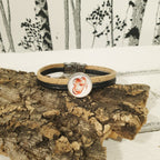 Bracelet avec gros coeur - fait main