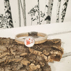 Bracelet fait main avec vélo et coeurs