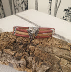 Bracelet Eléa en liège avec éléphant