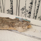 Bracelet - made in france - bleu pastel - vue de devant