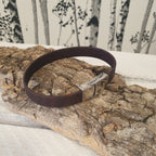 Zoom fermoir acier inoxydable - bracelet leo fait-main alsace