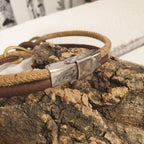 Zoom fermoir acier inoxydable - bracelet fait main alsace