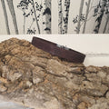 Bracelet liège plat marron - vue de dessus - creation artisanale alsace