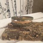 VUE DE DEVANT BRACELET FAIT MAIN UNISEXE VERT