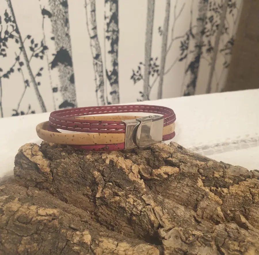 VUE ARRIERE FERMOIR ACIER INOXYDABLE BRACELET UNISEXE