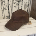 Casquette Bruna en liège marron vue de face