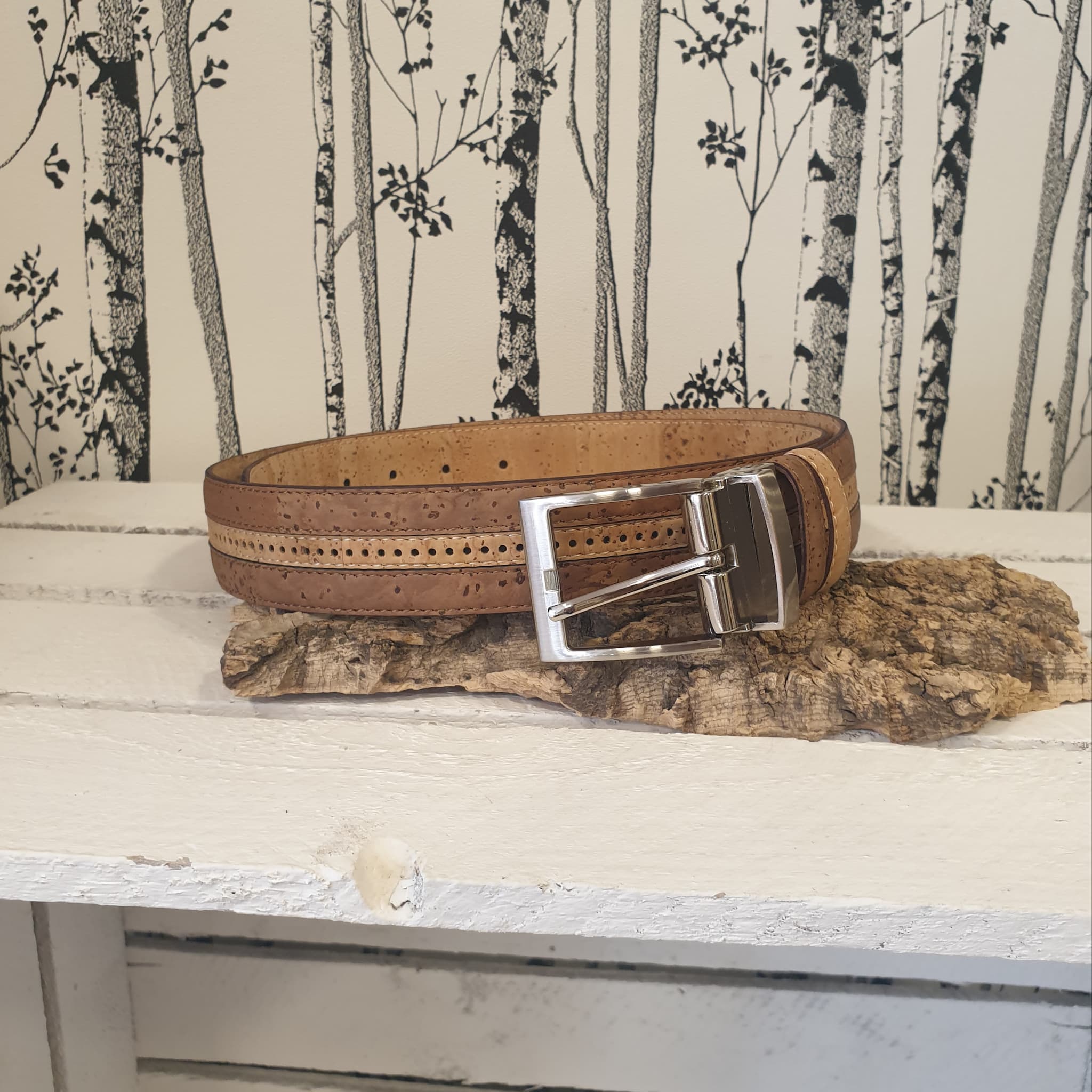 Ceinture en liège réversible Auren