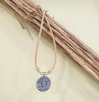Collier en liege spirale et racine arbre de vie