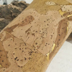 Étui à lunettes en liège naturel avec une touche de doré– accessoire vegan