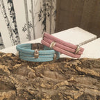 BRACELETS ROSE ET  BLEU EN LIEGE