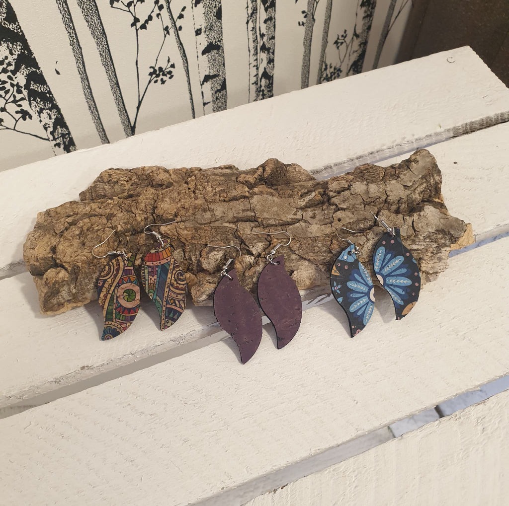 Boucles d'oreilles faite main alsace - vue d'ensemble