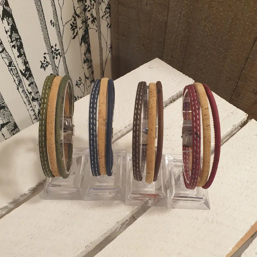 vue d'ensembles de bracelets vegan