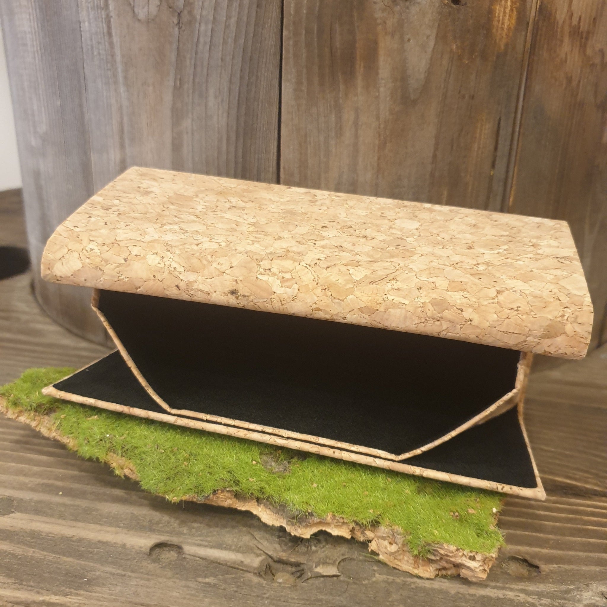 Etui lunettes liège - vue ouverte