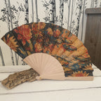 Eventail en bois et  liège - made in portugal - haguenau