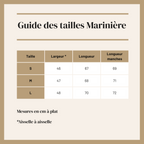 Guide des tailles marinières - S - M- L - Love by MD