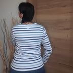 Marinière bleue manches longues - Vue arrière - Love by md