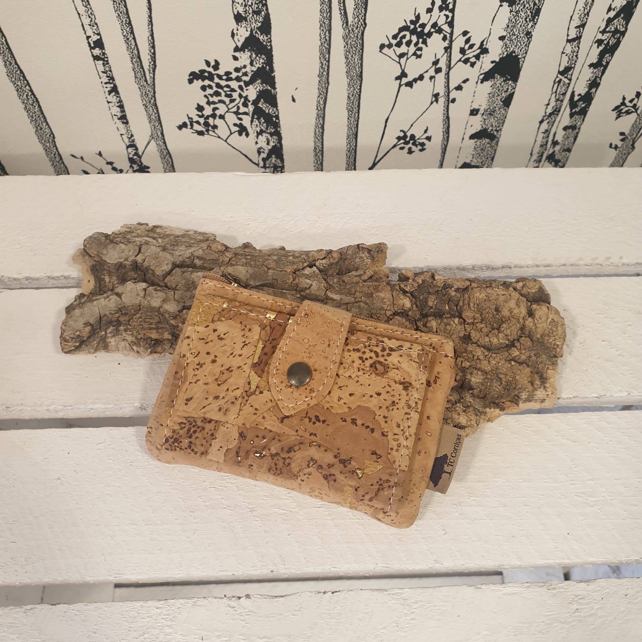 Porte-monnaie vegan - modèle A16 - vue de devant