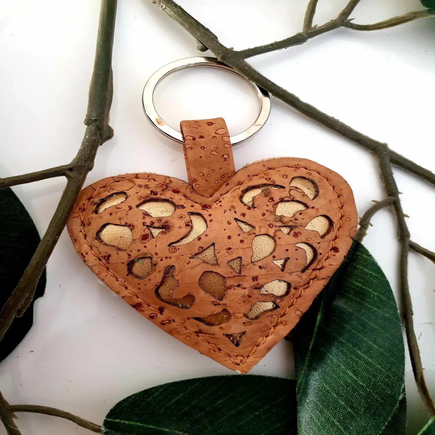 PORTE CLES NATUREL EN LIEGE VITUS