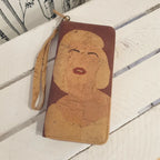 Portefeuille en liège design Marilyn Monroe recto verso