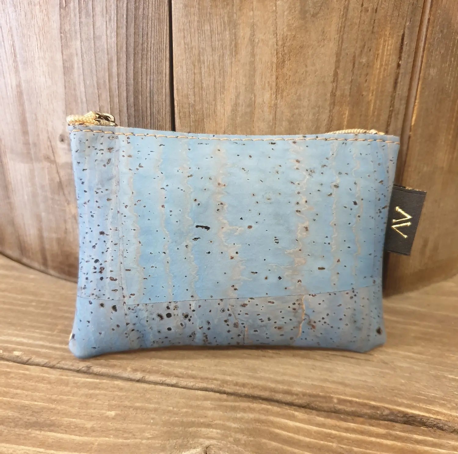 PORTE MONNAIE EN LIEGE BLEU IVAN