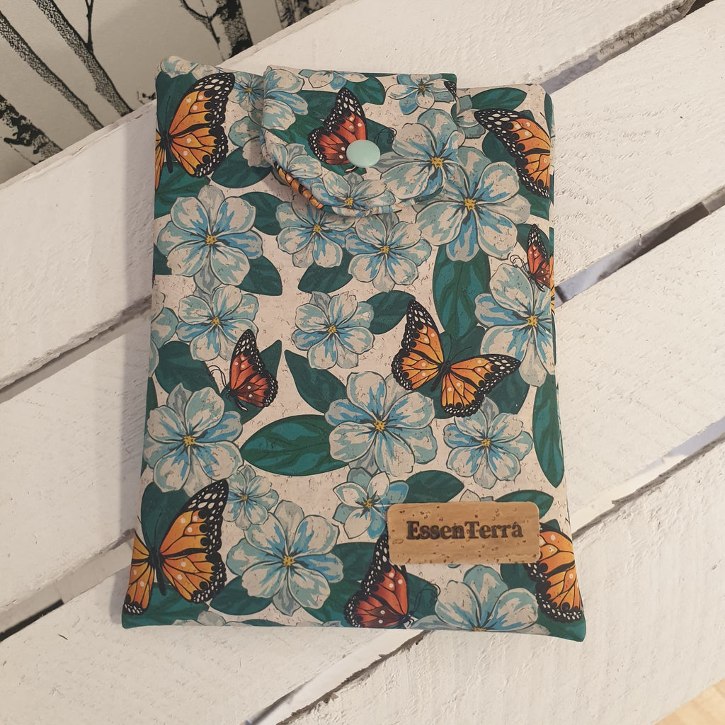 Pochette à livre - fait-main alsace - vue de devant 