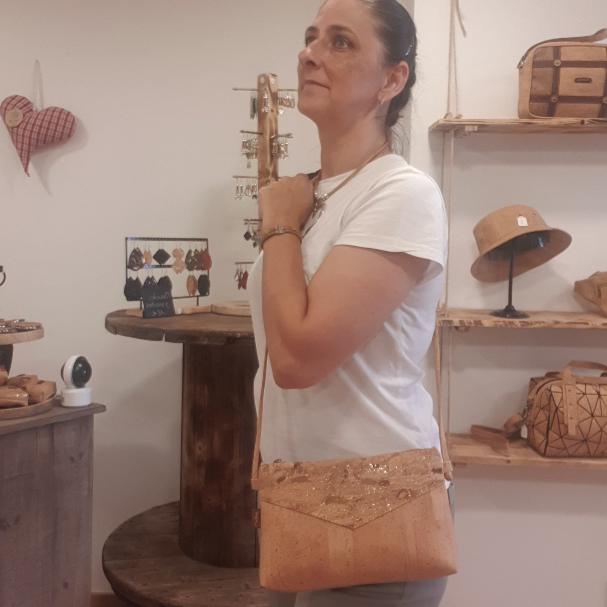 Sac bandoulière en liège Tiago EssenTerra