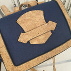 Zoom sur rabat - sac fourre-tout liege