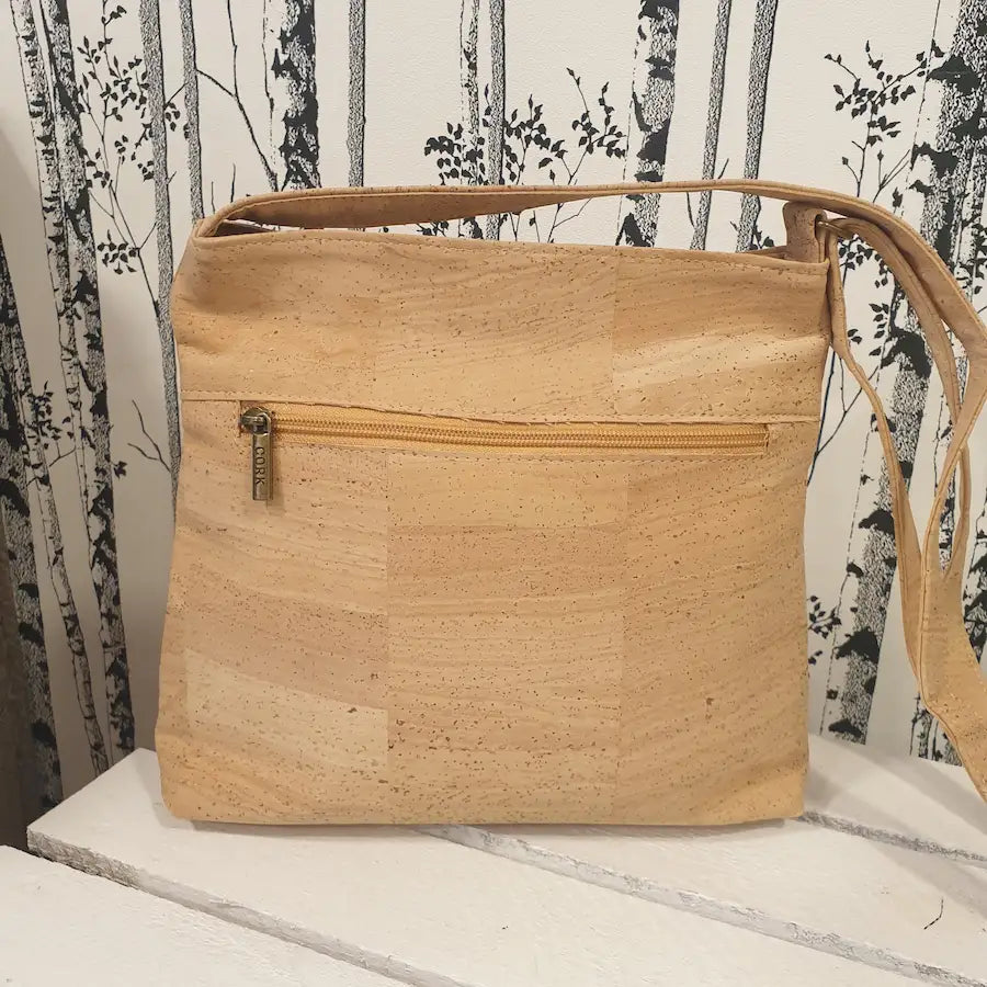 VUE DE DERRIERE SAC BANDOULIERE AMBRE