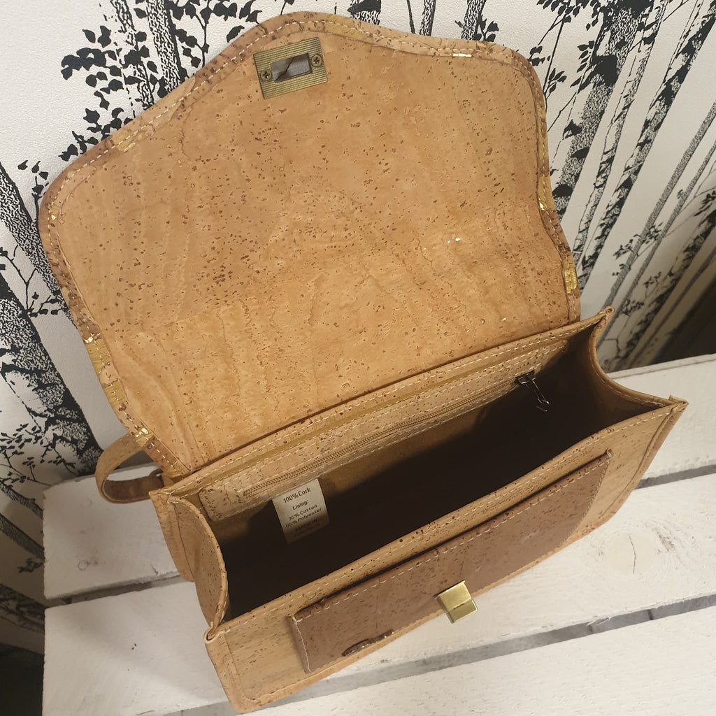 Intérieur du sac Doréa avec poche zippée