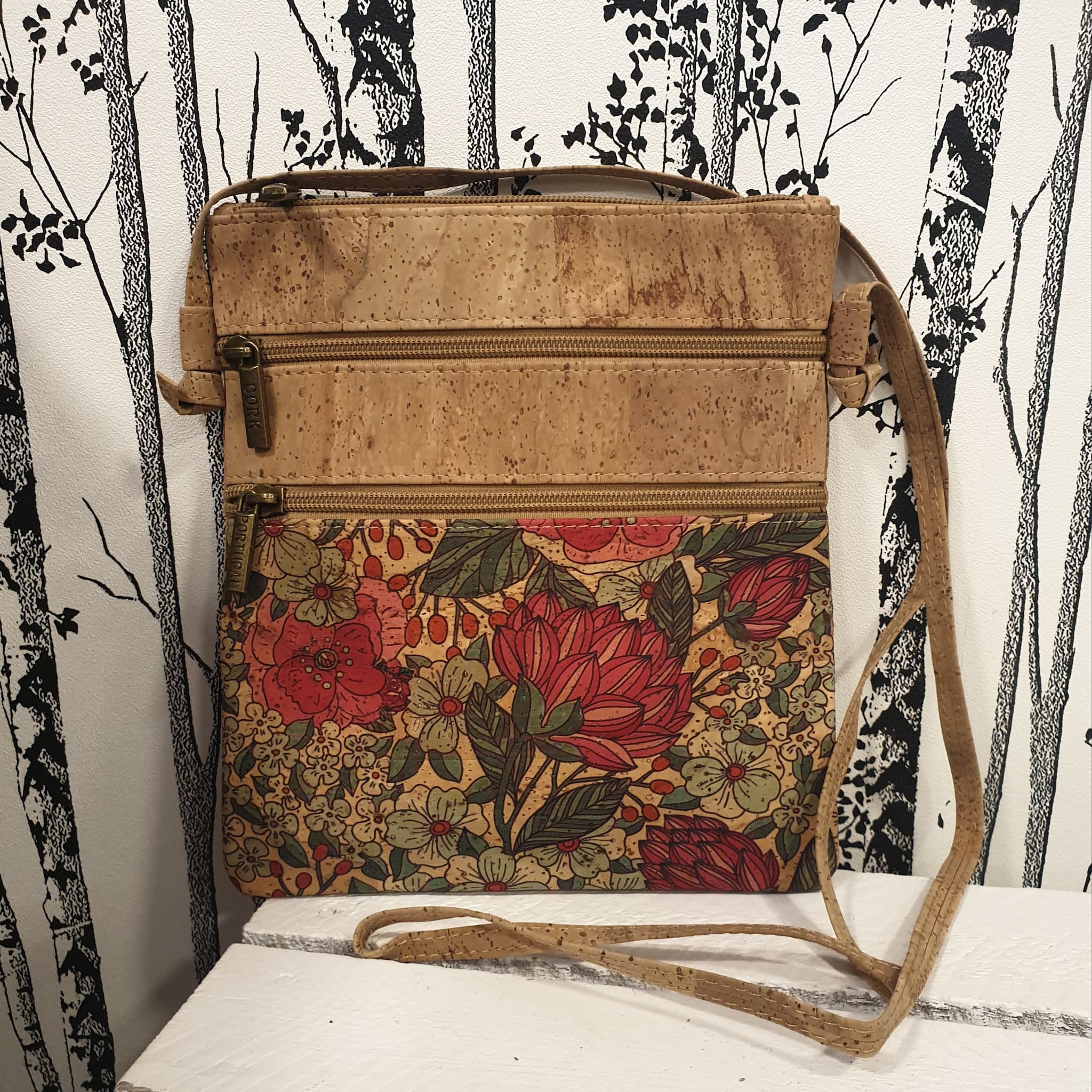 sac bandouliere - poches zippée - vue de devant