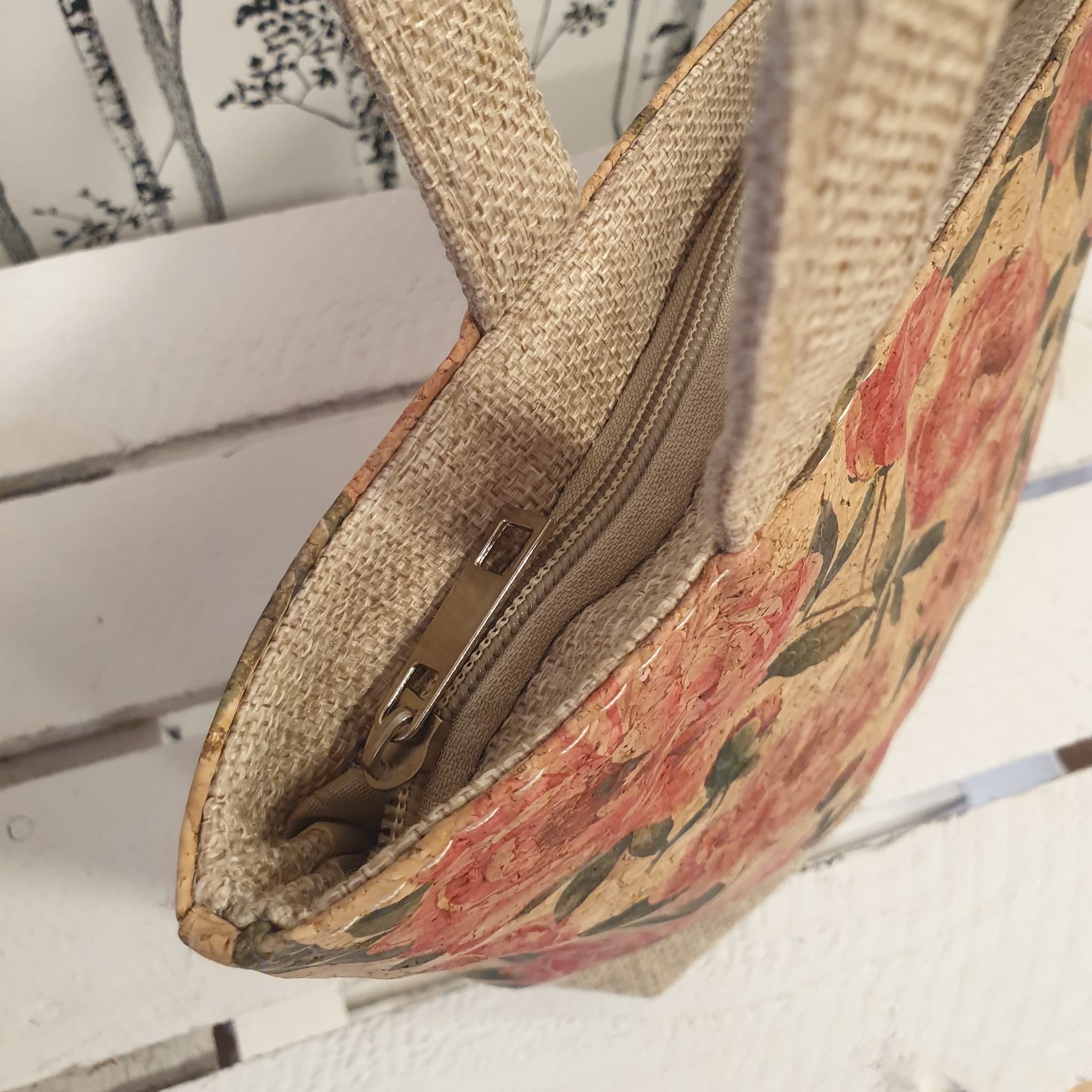 Zoom sur tirette - sac cabas - Vue de dessus