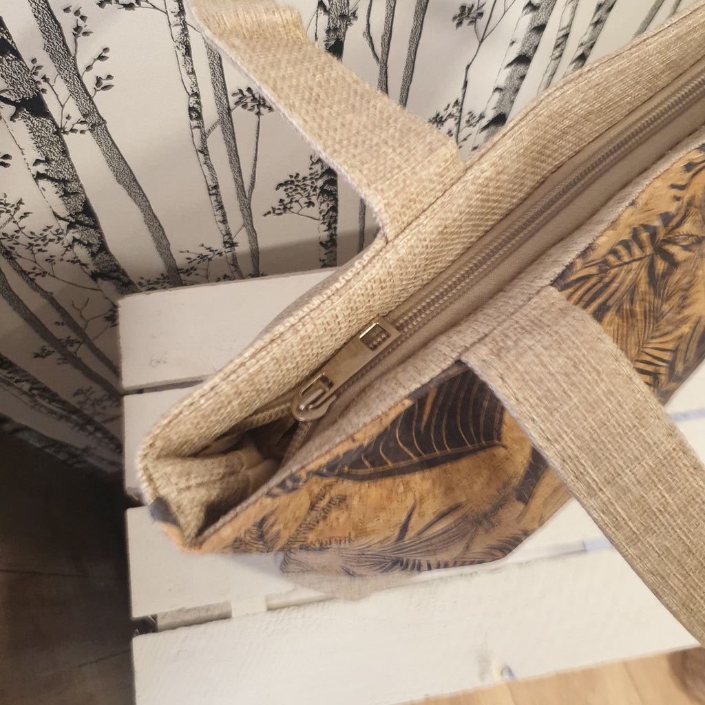 Zoom sur tirette - vue de dessus tote bag 