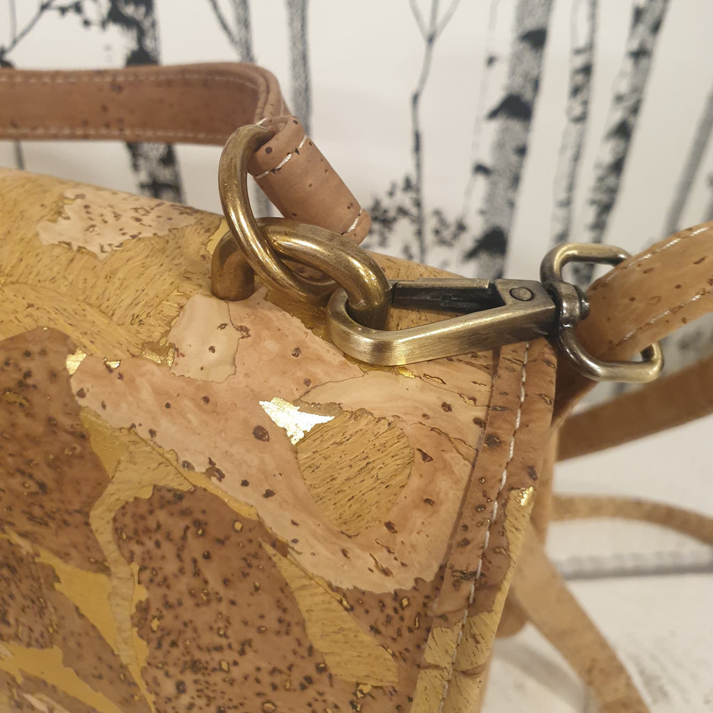 Zoom sur accroche bandoulière et anse