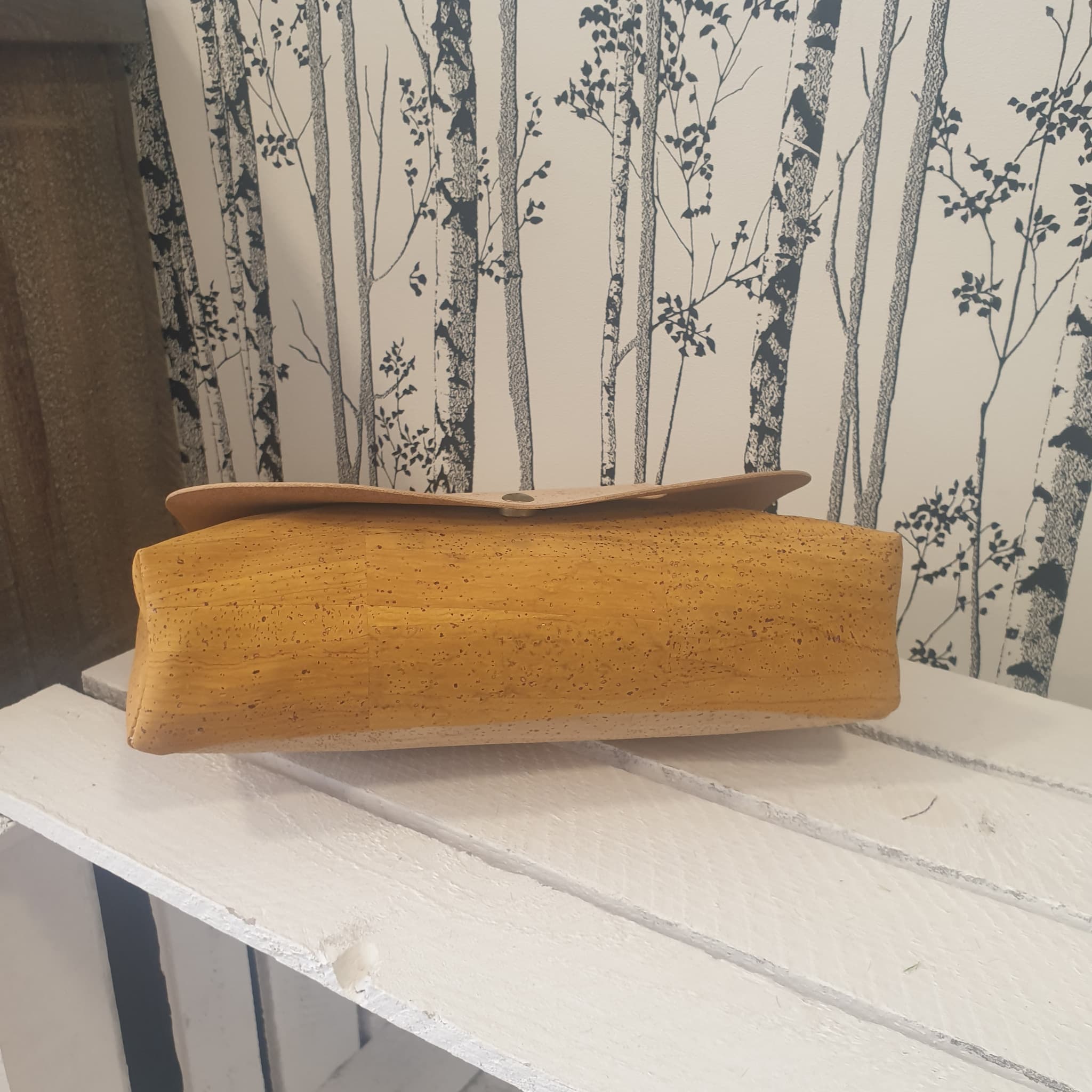 Sac bandoulière jaune - liege - mde in portugal - vue de dessous