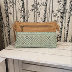 Sac bandoulière bleu pastel - made in portugal - vue de devant