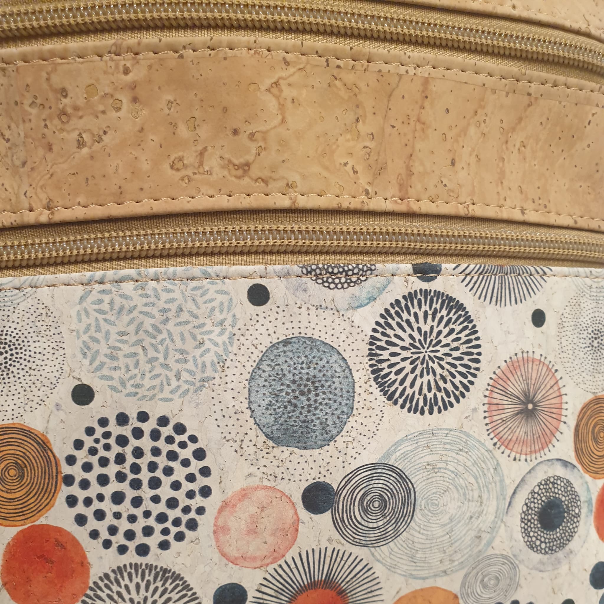 Zoom motif cercles - sac bandoulière Iona