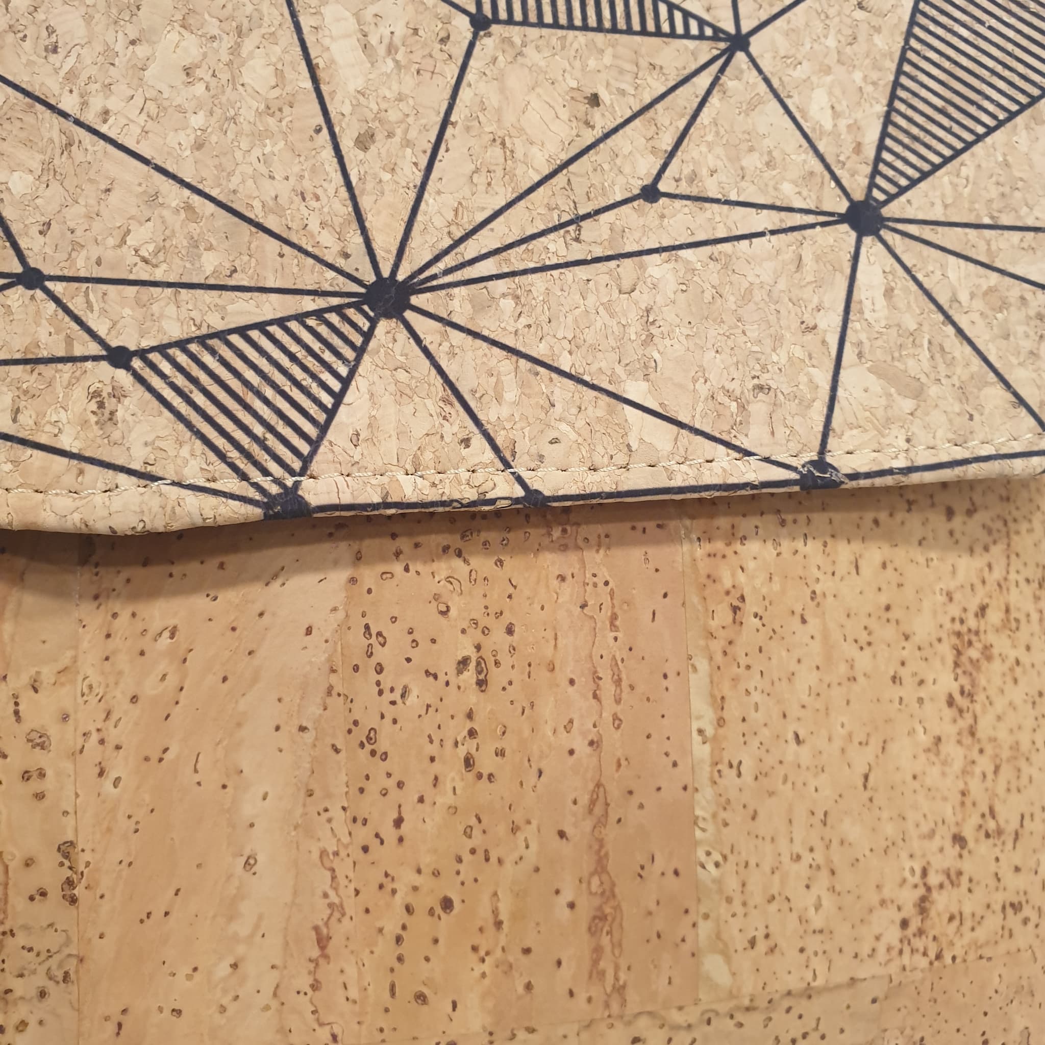 Zoom motif imprimé géométrique sac bandoulière - Alsace