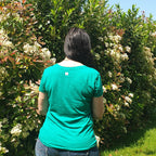 Tee-shirt coton jersey - vue de derrière portée - Love by md