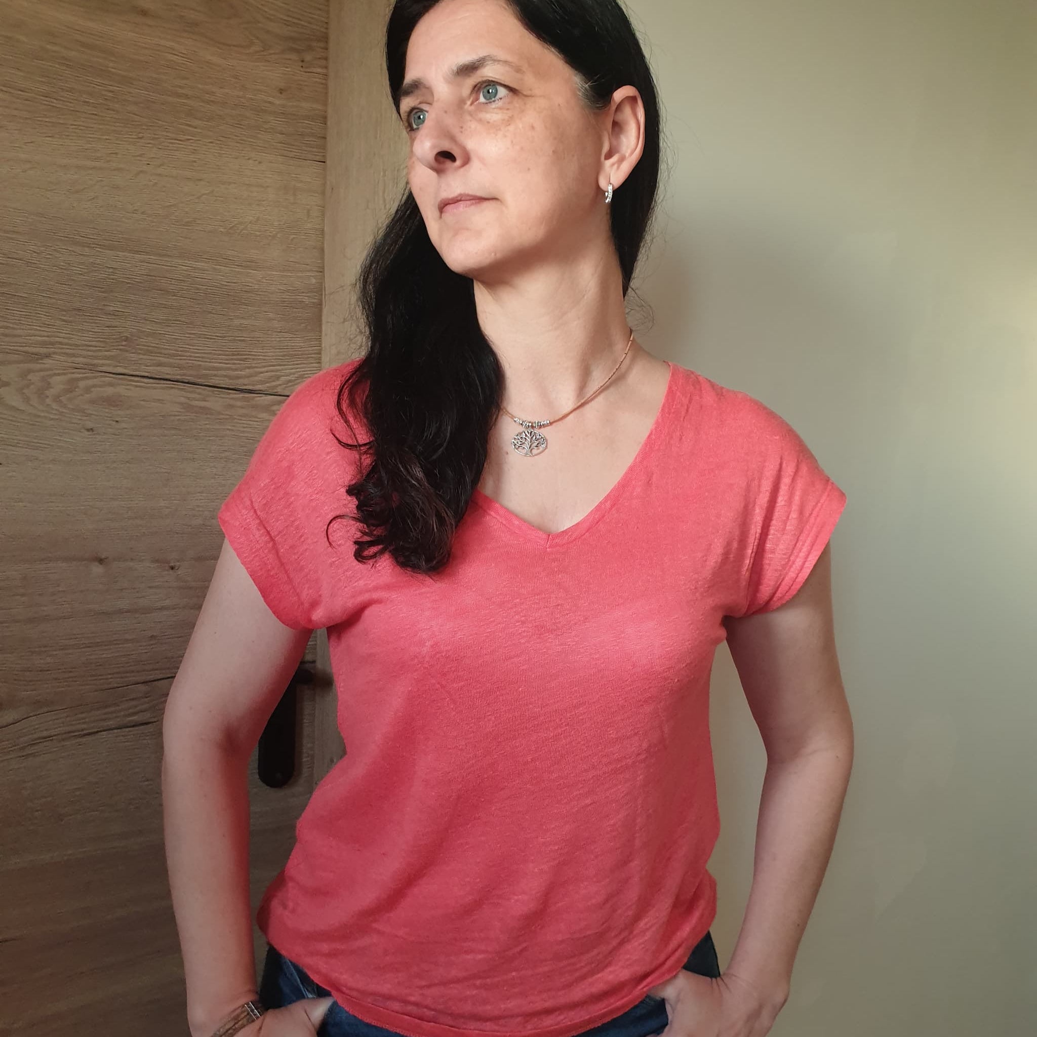 Tee-shirt lin eco-responsable - Love by MD - Made in portugal