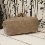 Sac cabas Rosalia en tissu et liège avec imprimé de roses - Vue de ssous