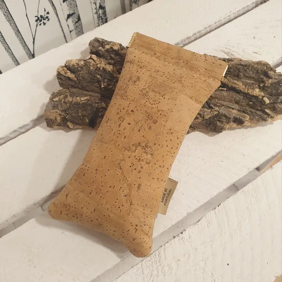 Étui à lunettes en liège - vue de derrière