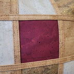 Sac en liège teinté - zoom sur détail