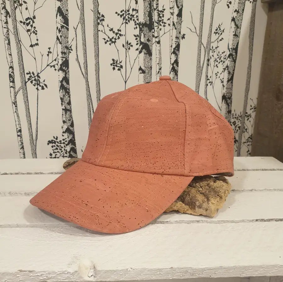 Casquette en liège Roséa coloris vieux rose